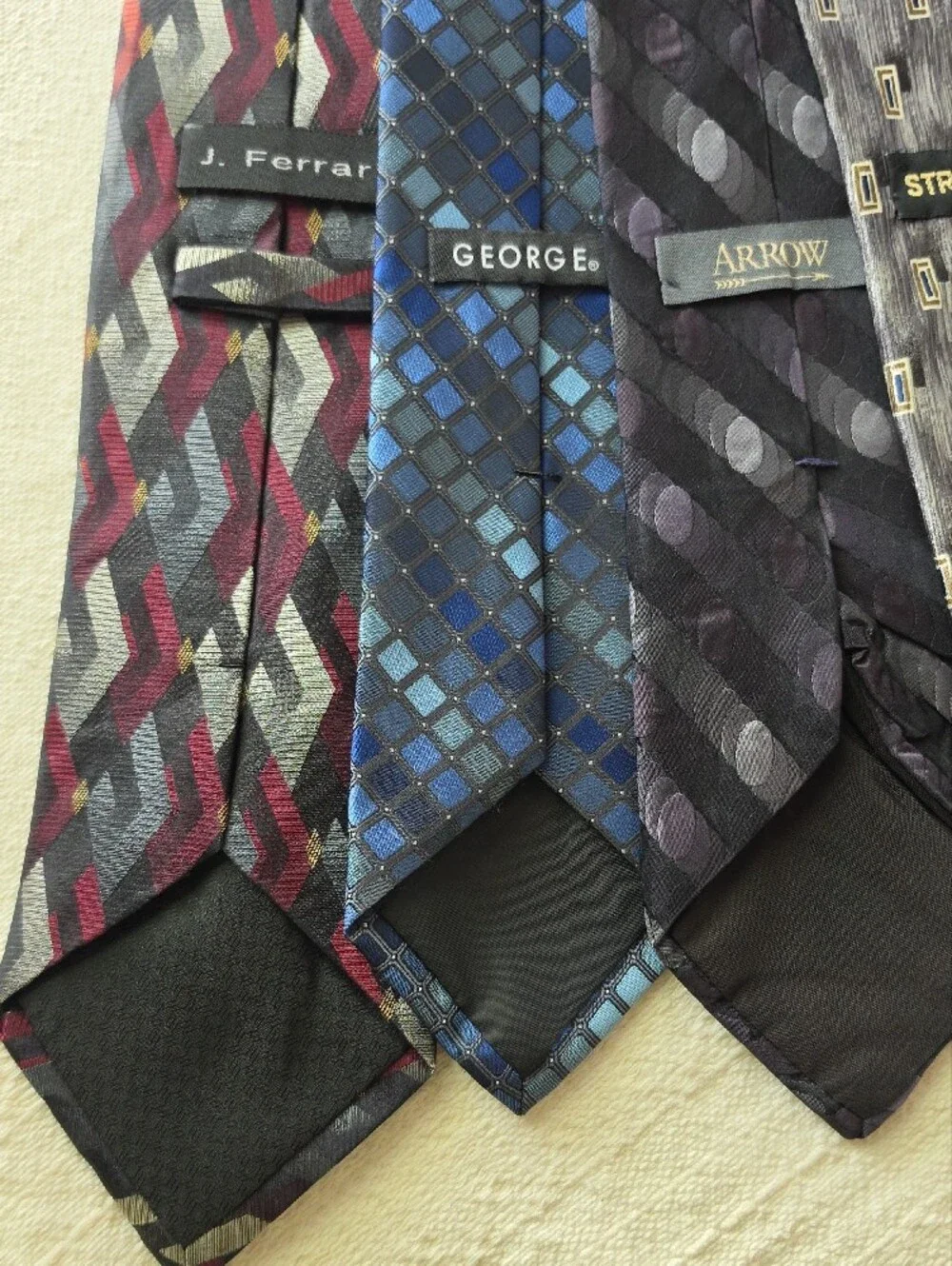8 Piece Bundle Of Assorted Men’s Patterned Ties - Multi-Color Set